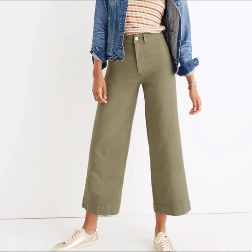 MADEWELL Emmett Wide Leg Crop Pants